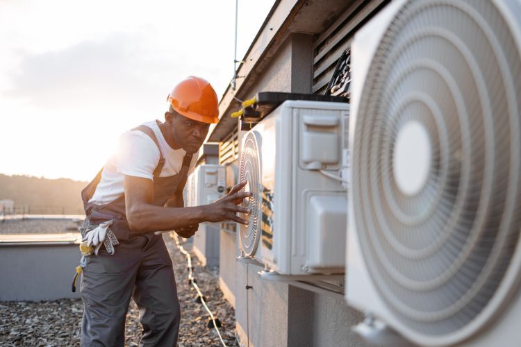 Commercial heat pump units installed for improved energy efficiency and lower costs