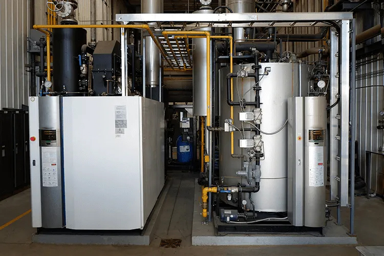 High-efficiency commercial boiler unit repair service in Ontario, Canada