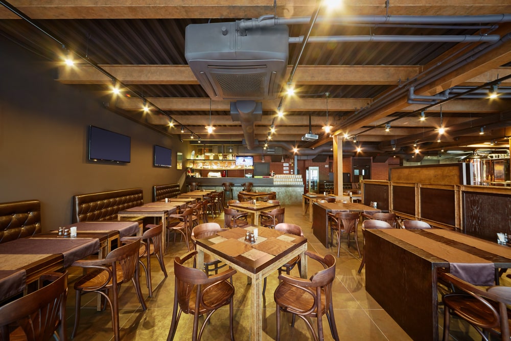 Restaurant with tailored Commercial HVAC solutions ensuring guest comfort and efficient operations